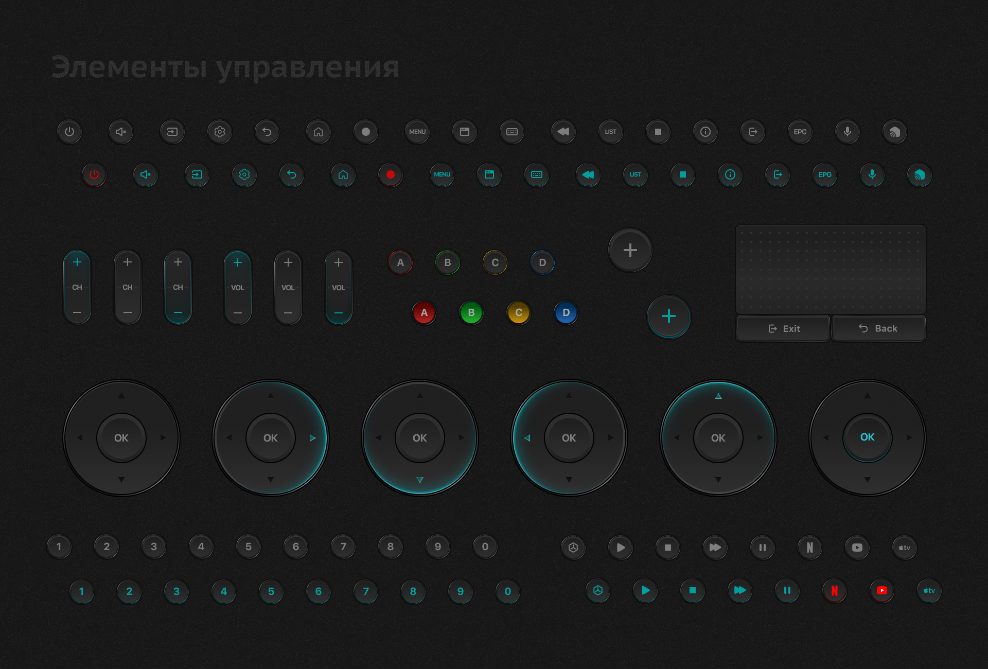buttons tv apps